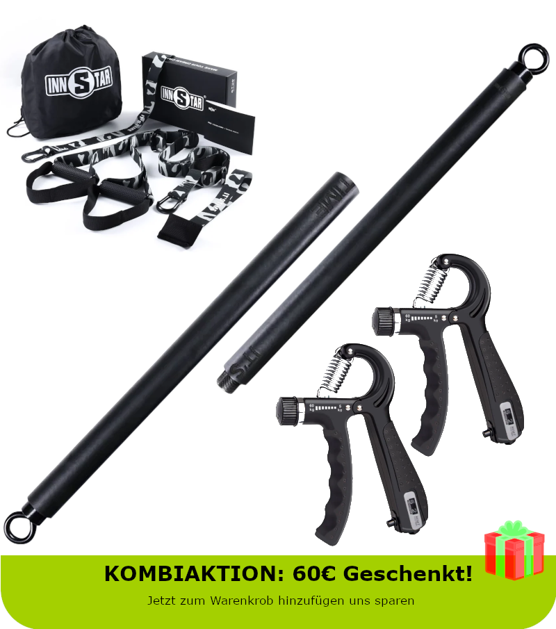 KOMBIAKTION SCHLINGENTRAINER/FITNESS -STANGE UND -HANDTRAINER